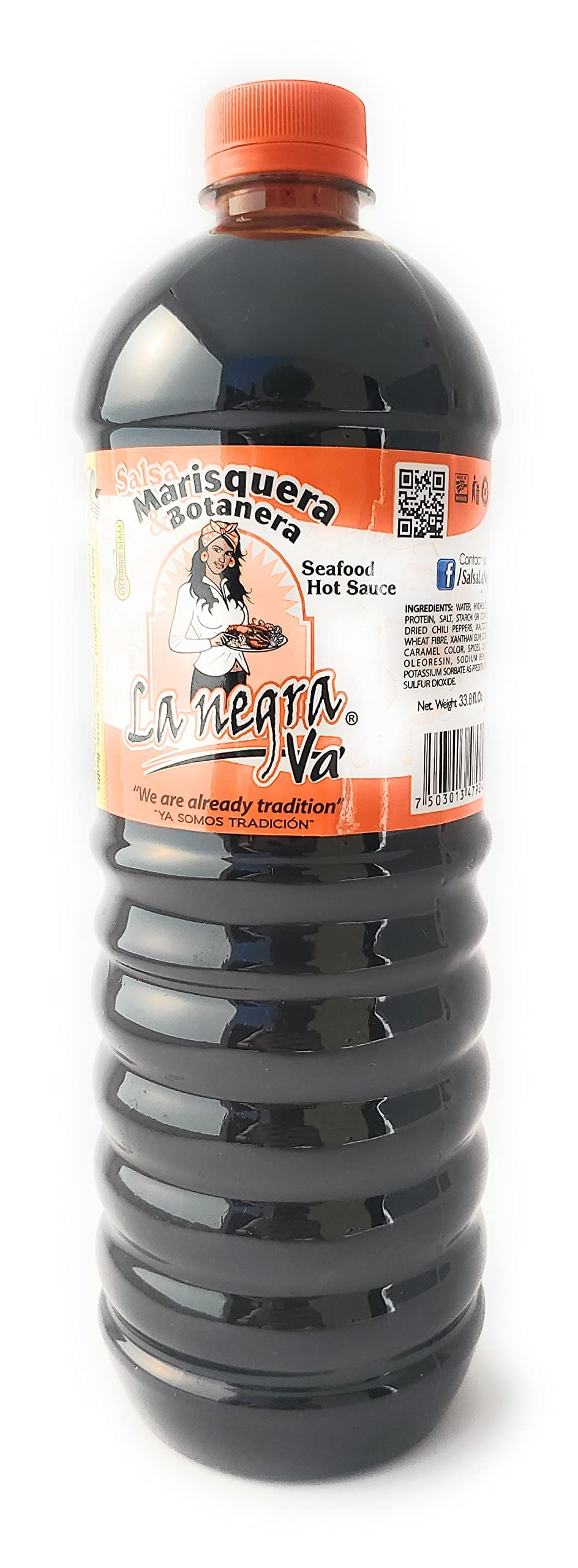 La Negra Va seafood paella served showing bold coating