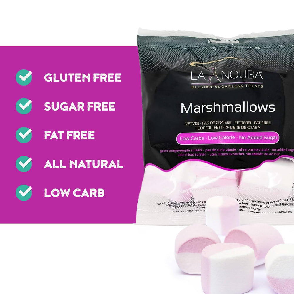 La Nouba Sugar Free Marshmallows in hot chocolate with zero sugar.