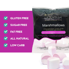 La Nouba Sugar Free Marshmallows in hot chocolate with zero sugar.