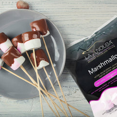 La Nouba Sugar Free Marshmallows for s’mores, sugar-free treat idea.