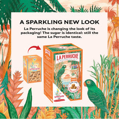 La Perruche brown sugar cubes close-up amber crystals aroma