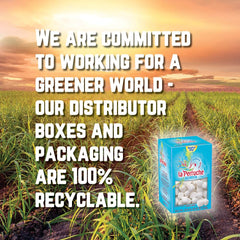 La Perruche packaging for sugar cubes is 100% recyclable, supporting sustainable choices.