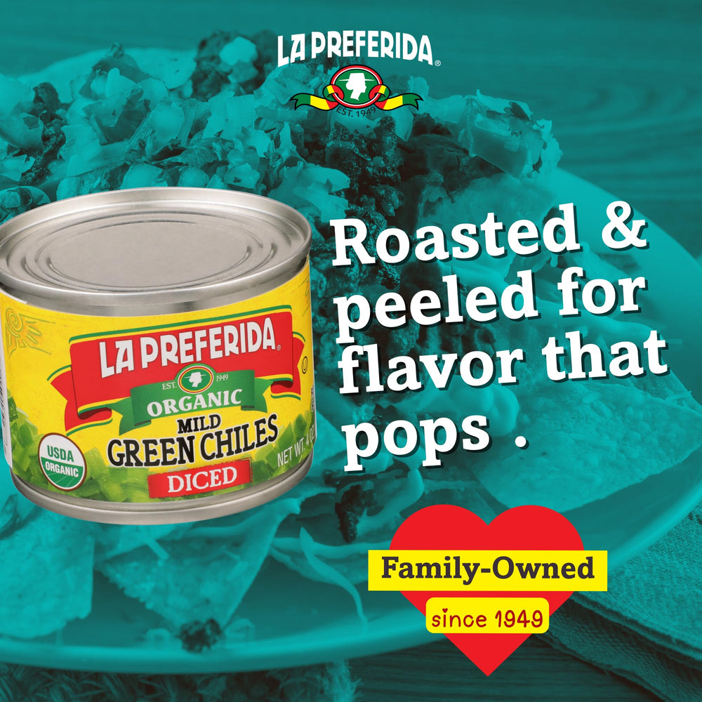 LA PREFERIDA vegan-friendly diced chiles add savory plant-based flavor