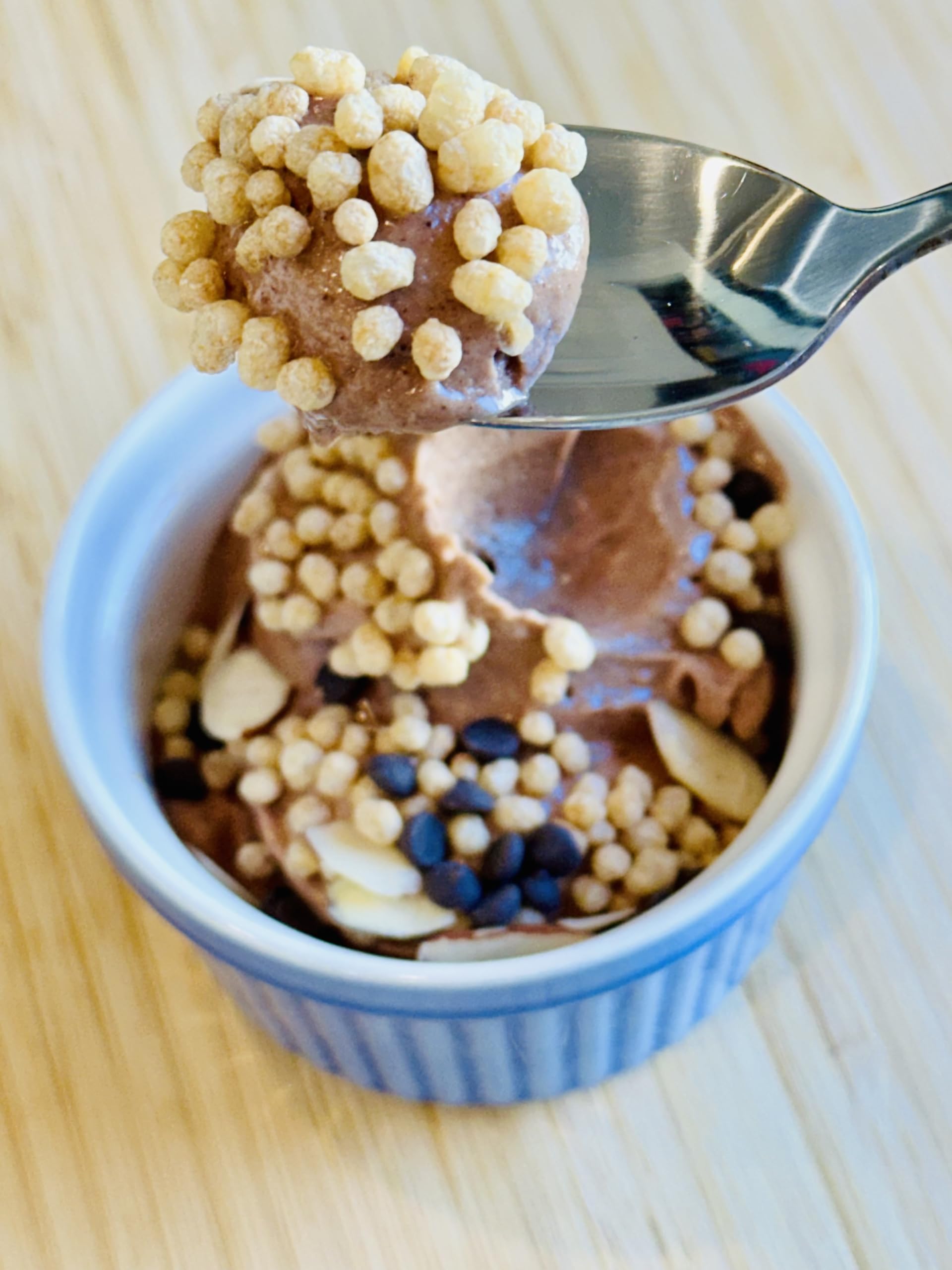 La Purita Quinoa Pops as a cereal substitute with plant-based protein.