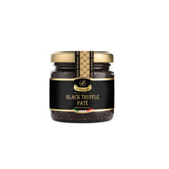 La Rustichella black truffle pate jar showcasing authentic Italian spread