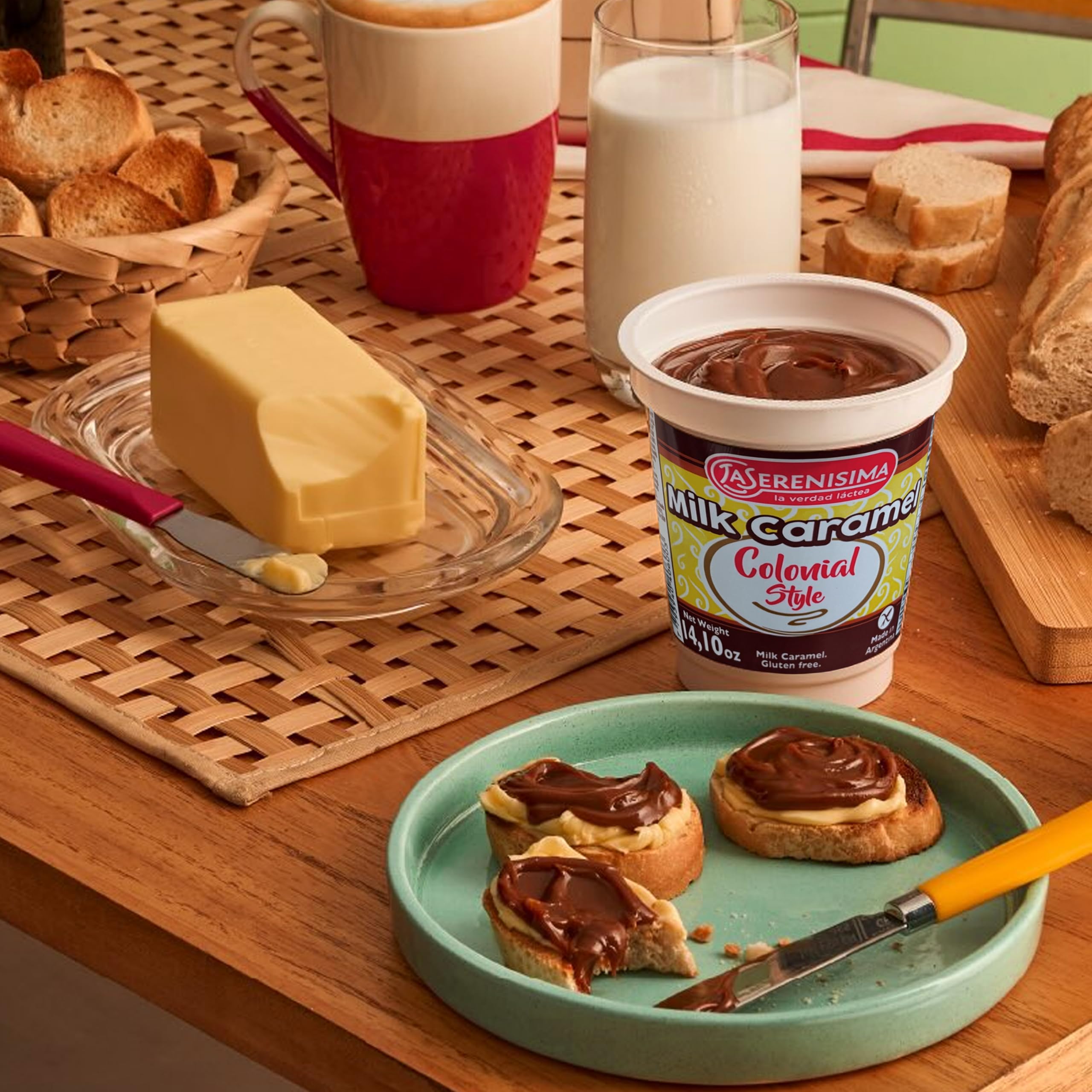 La Serenisima Dulce de Leche gluten-free caramel sauce option.