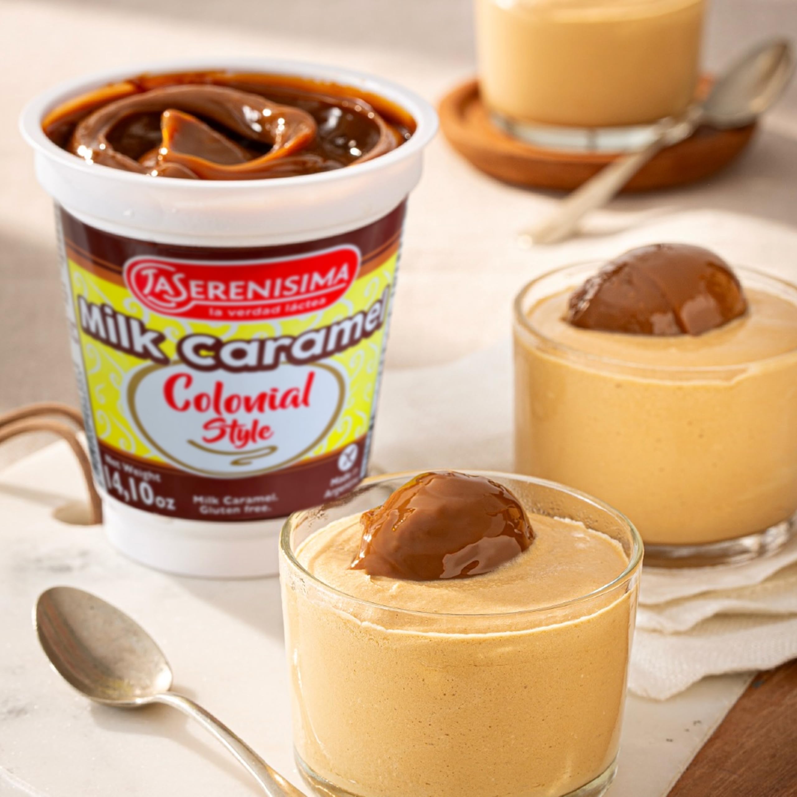 La Serenisima Dulce de Leche ingredients include milk and cane sugar.
