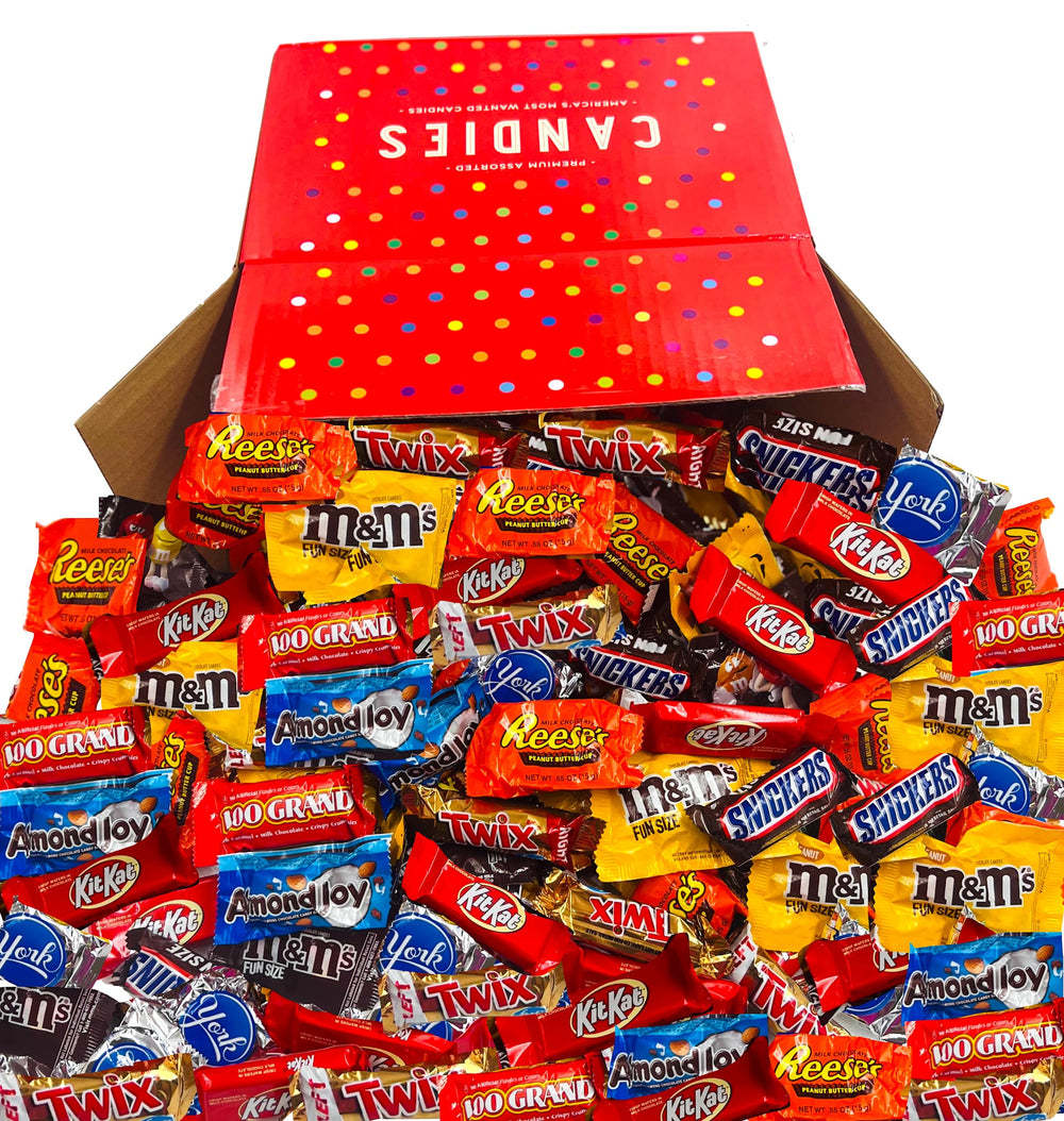LA Signature 150-piece individually wrapped chocolates for easy sharing.