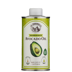 La Tourangelle Avocado Oil emerald bottle for vibrant salad dressings.