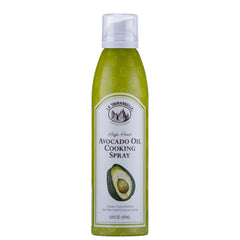 La Tourangelle Avocado Oil Spray bottle releasing a smooth mist for dressings.