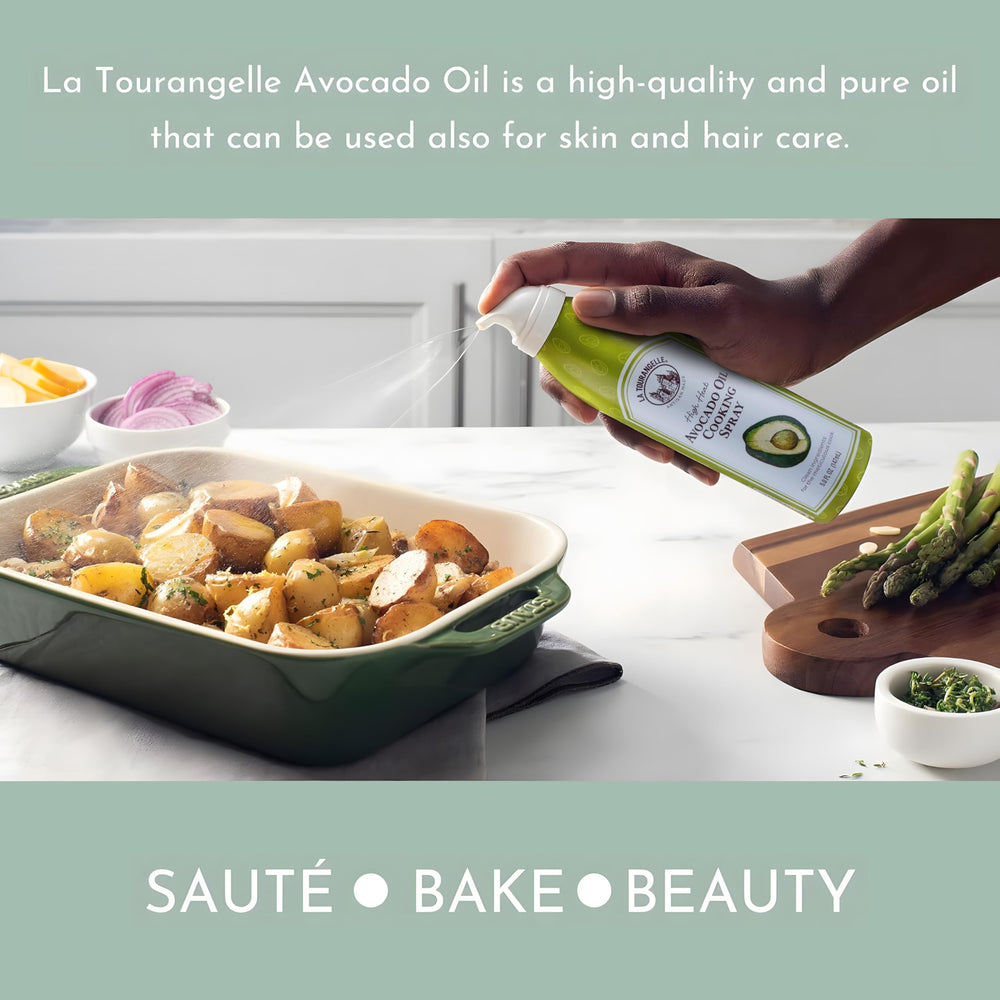 La Tourangelle Avocado Oil Spray helps fries and veggies cook evenly.