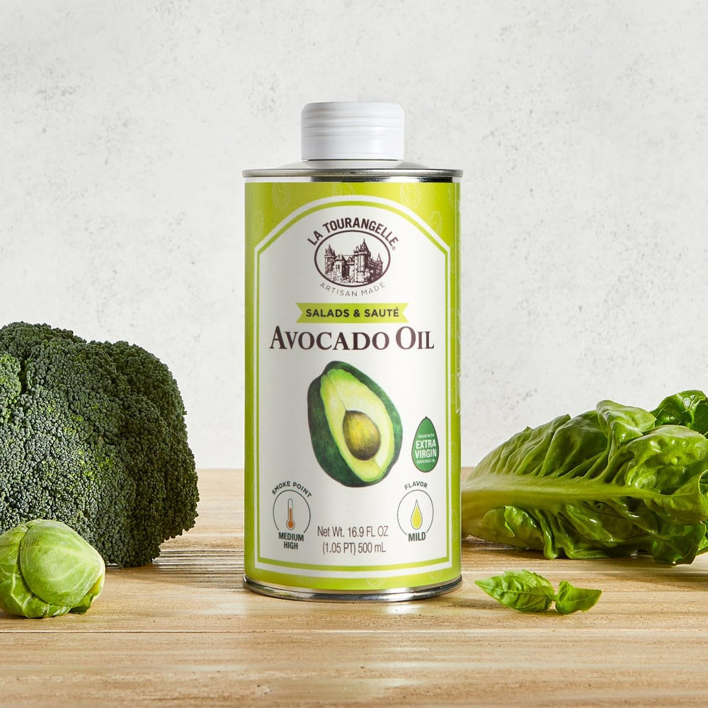 La Tourangelle Avocado Oil sustainable packaging in tin.