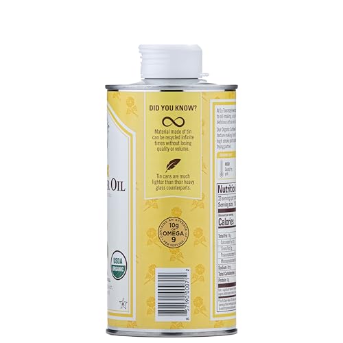 La Tourangelle High Oleic Sunflower Oil pantry bottle ready for grilling and frying.