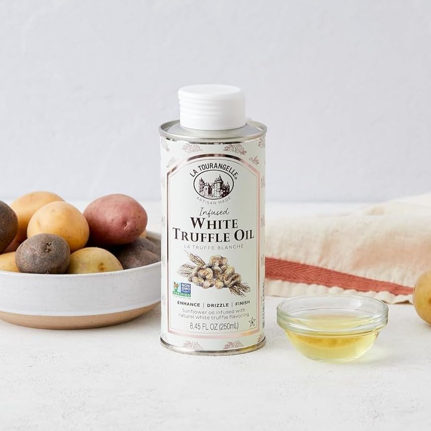Sustainable tin packaging from La Tourangelle protecting premium artisan oils.