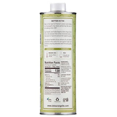 La Tourangelle olive oil bottle close-up, premium packaging for dressings and marinating.
