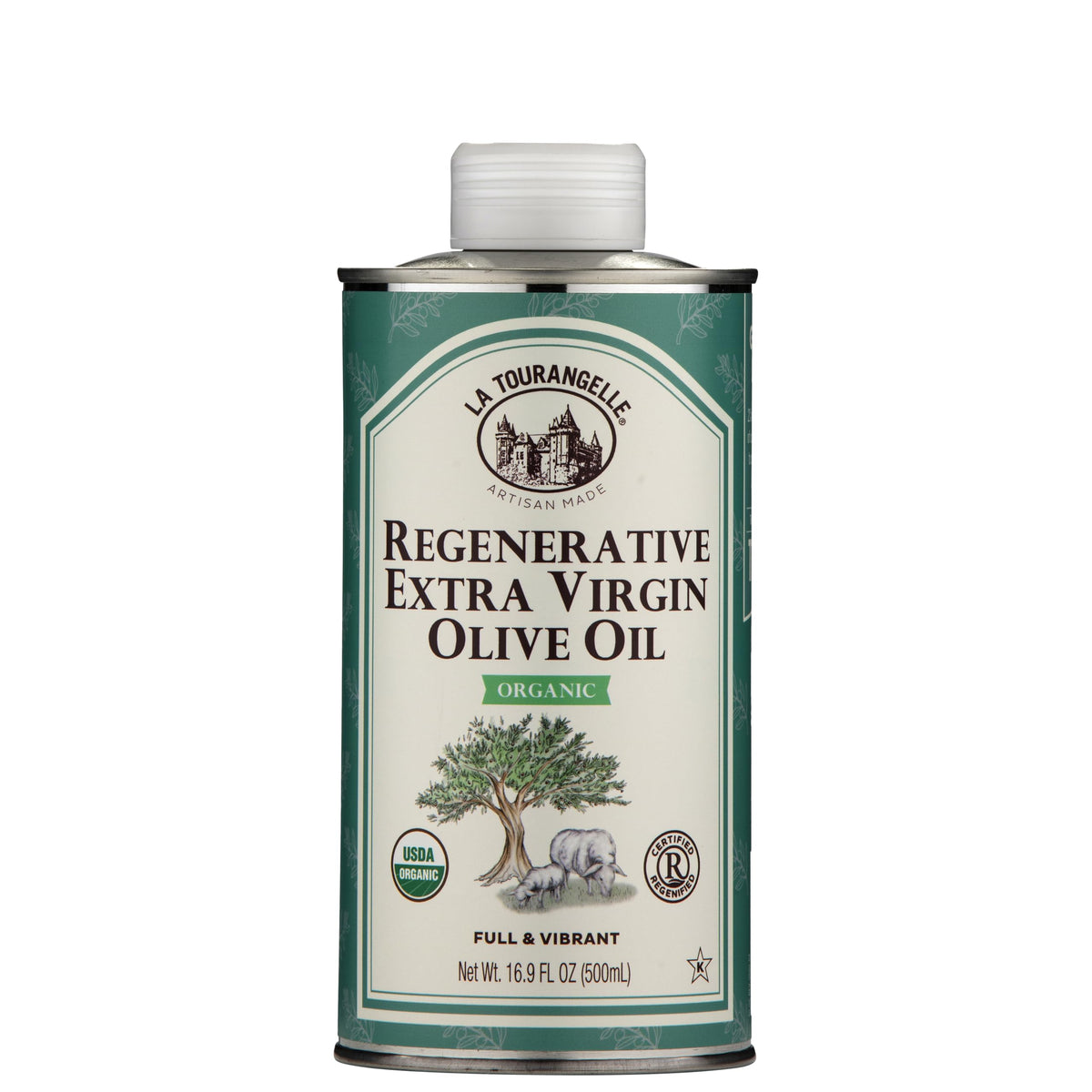 La Tourangelle olive oil bottle pour, smooth drizzle ideal for sautéing.
