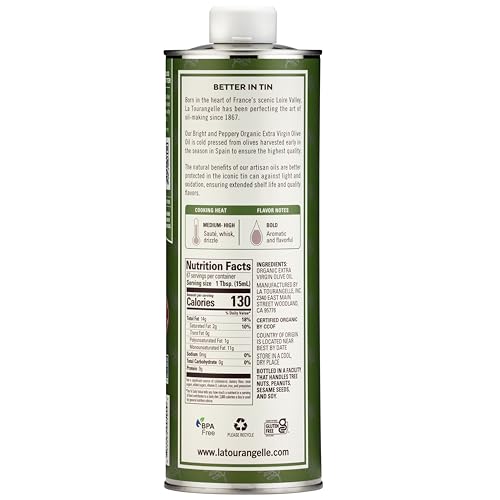 La Tourangelle olive oil salad drizzle enhances flavor.
