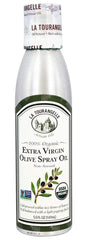 La Tourangelle olive oil spray bottle for light, even application in cooking.