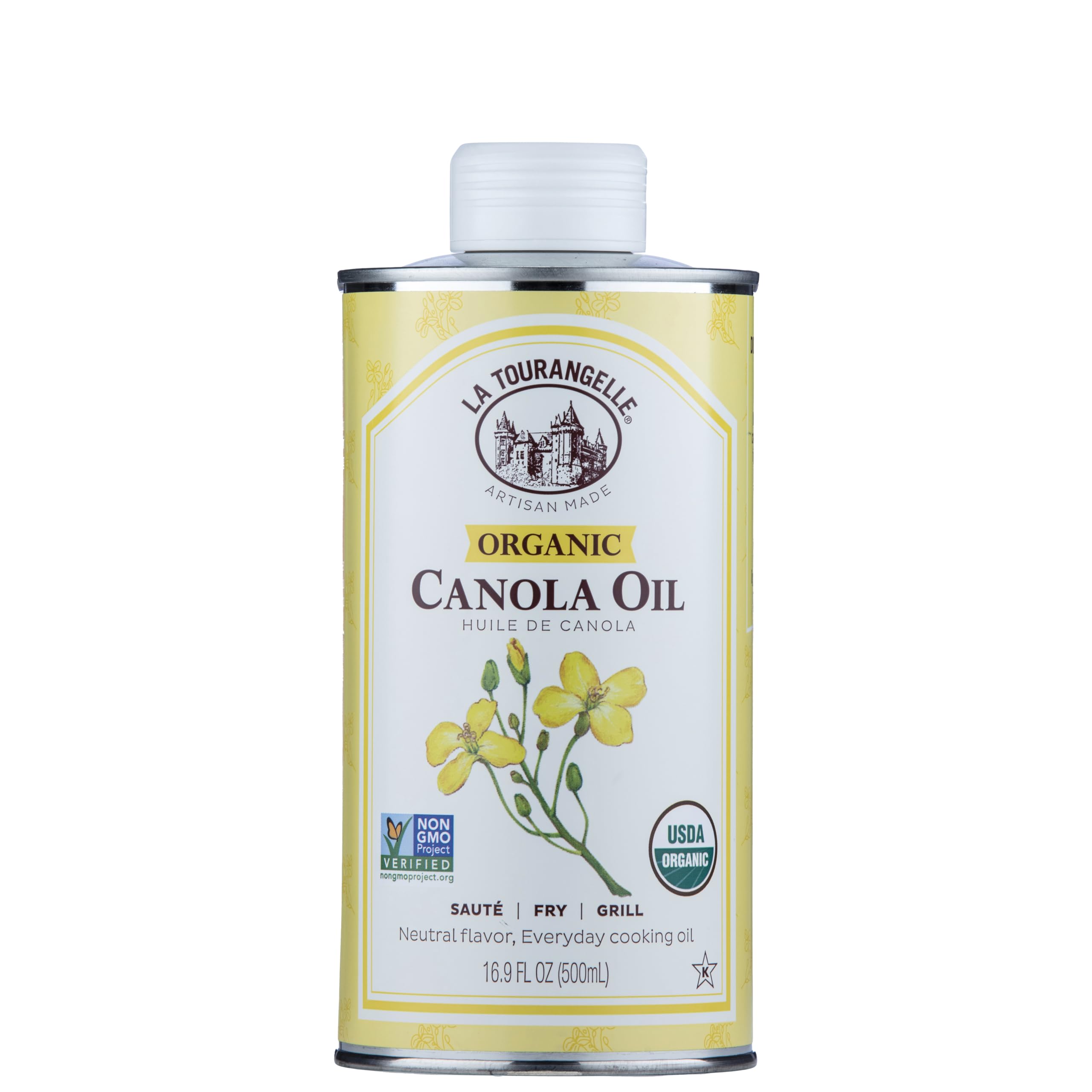 La Tourangelle Organic Canola Oil bottle for high-heat cooking with a neutral flavor.