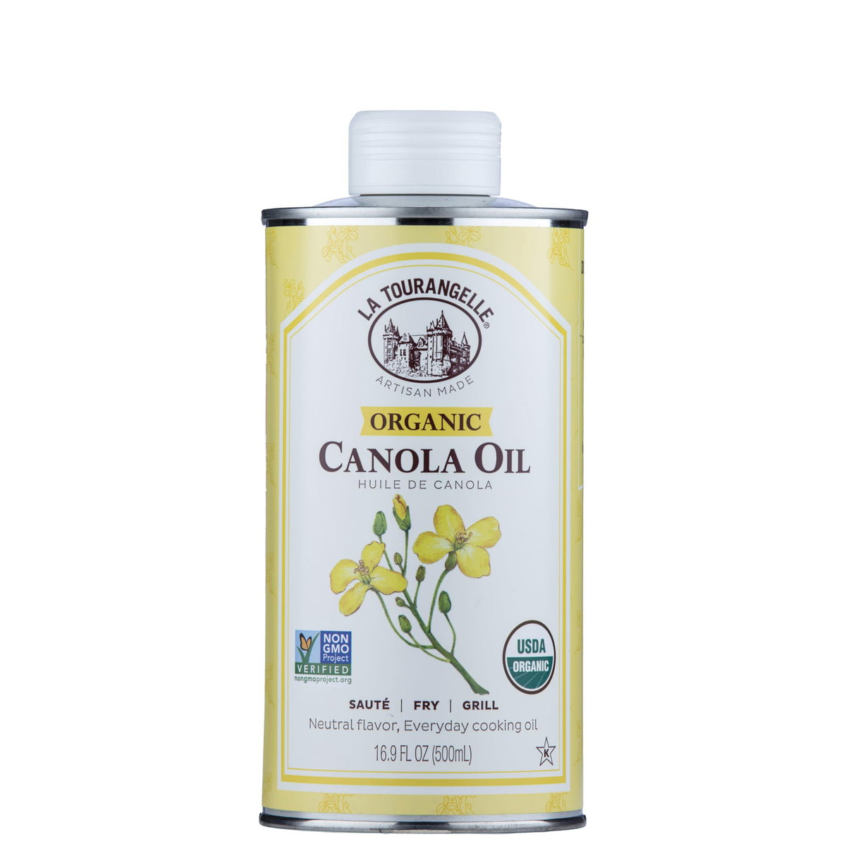 La Tourangelle Organic Canola Oil bottle for high-heat cooking with a neutral flavor.