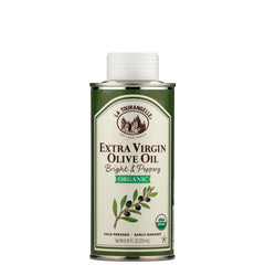 La Tourangelle Organic Olive Oil bottle close-up, highlighting premium quality for cooking.