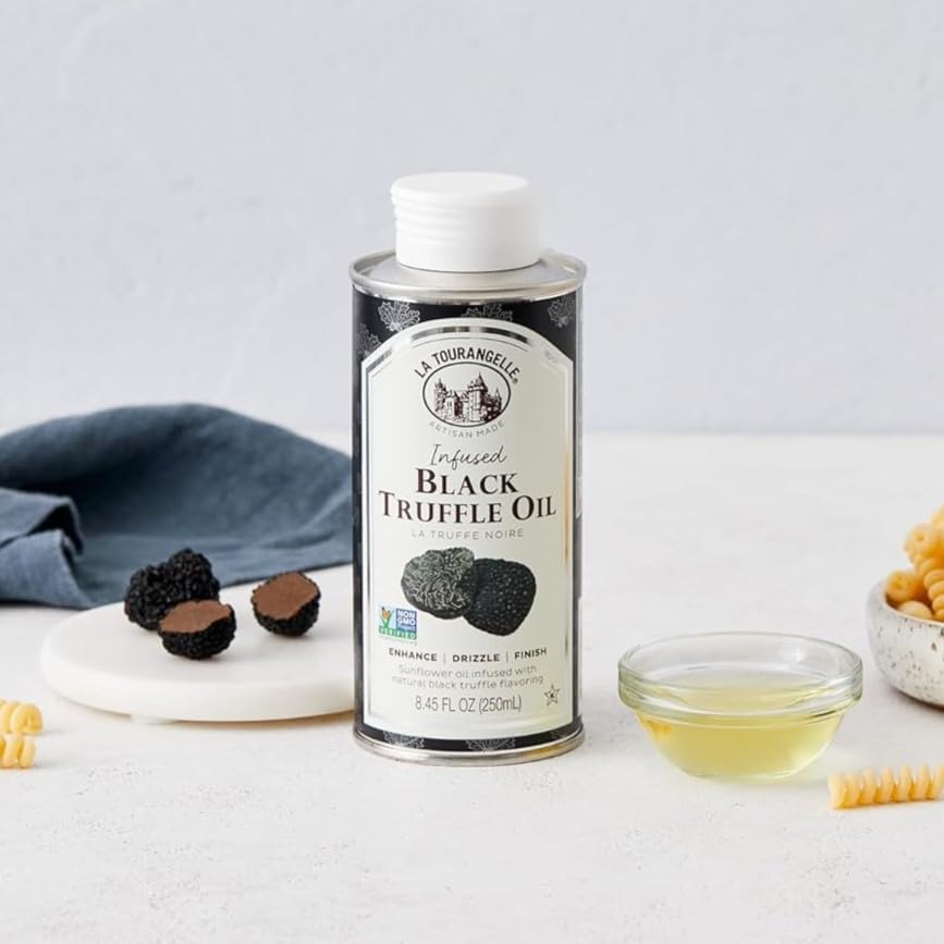 La Tourangelle oils paired with pasta for a refined dish.