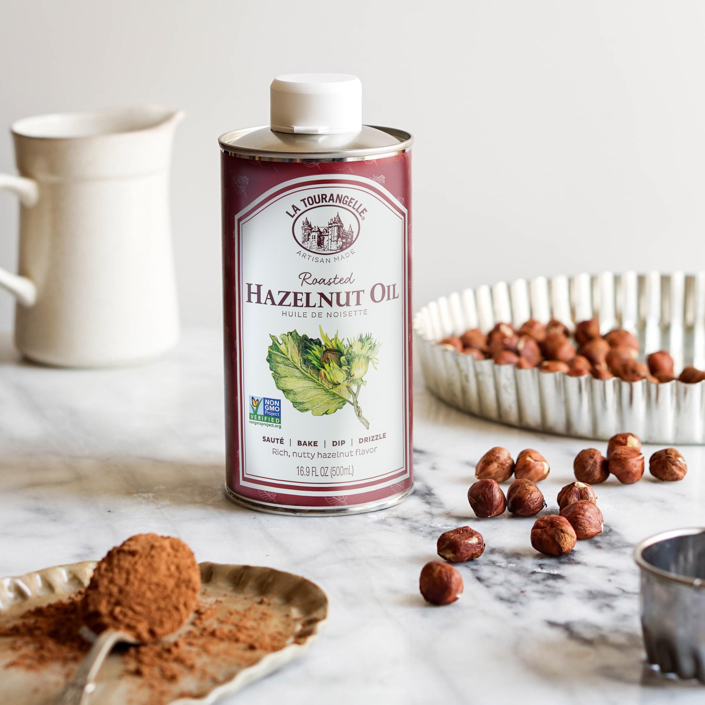 La Tourangelle hazelnut oil drizzle over pastries brings nutty aroma