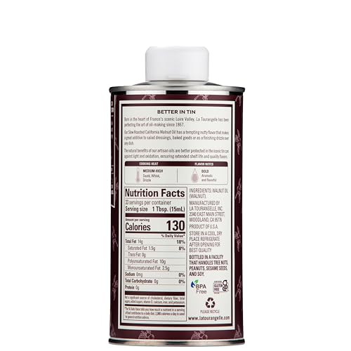 La Tourangelle roasted walnut oil pour captures nutty notes perfect for sautéing.