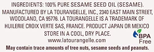 La Tourangelle Toasted Sesame Oil drizzle over salad, enhances dressings with nutty depth.