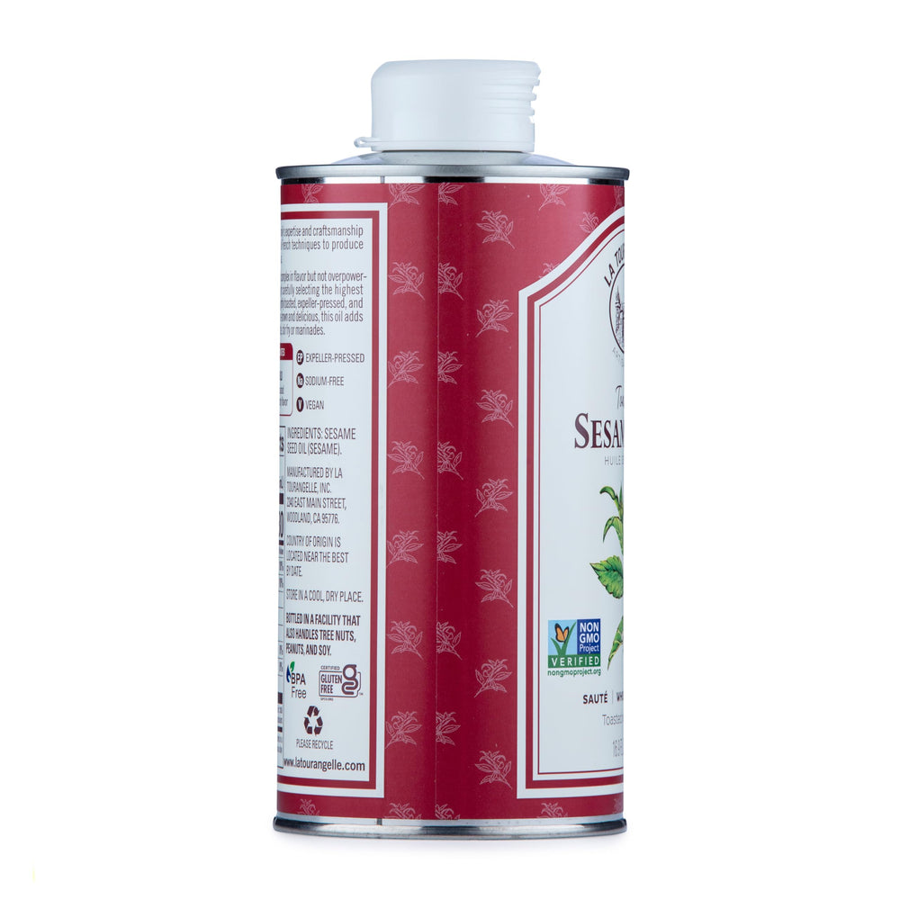 La Tourangelle toasted sesame oil on noodles for a fragrant toasted finish.
