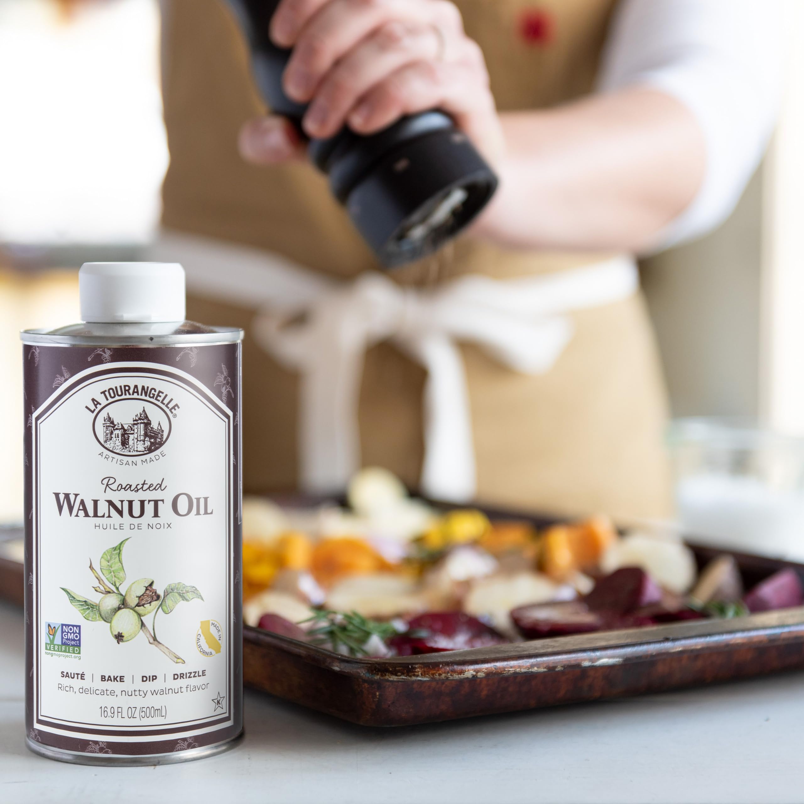 La Tourangelle walnut oil meat dish adds savory depth and scent.