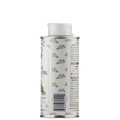 Close-up of La Tourangelle White Truffle Oil label highlighting premium ingredients.