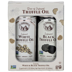 La Tourangelle White Truffle Oil bottle ready to drizzle over pasta for earthy aroma.
