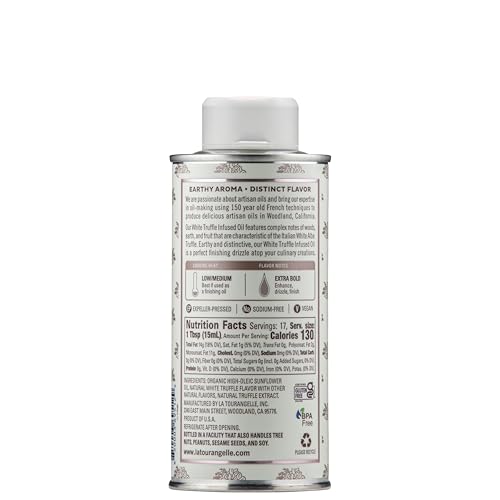 La Tourangelle White Truffle Oil drizzle on pasta for a rich finish.