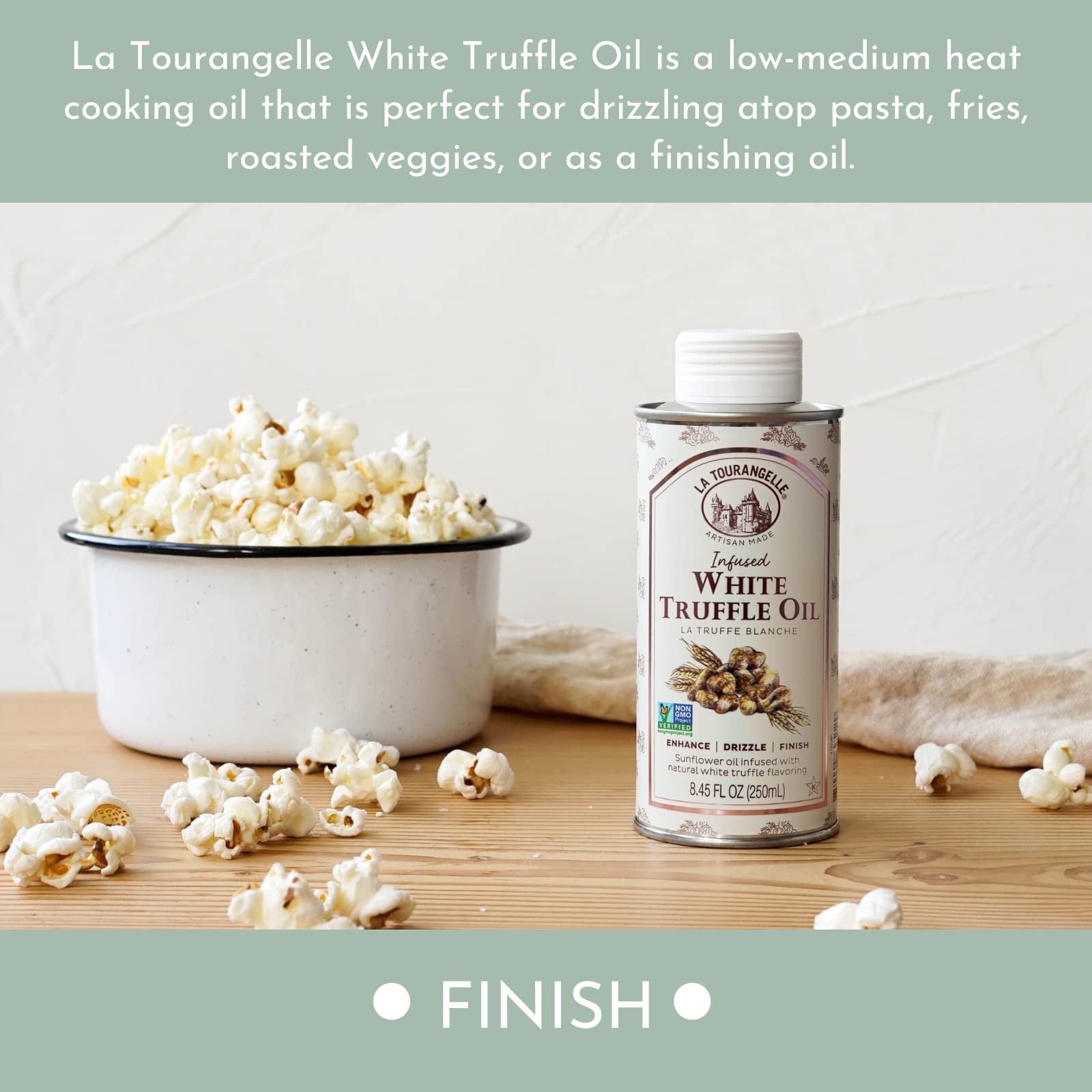 La Tourangelle White Truffle Oil on roasted vegetables adding depth.