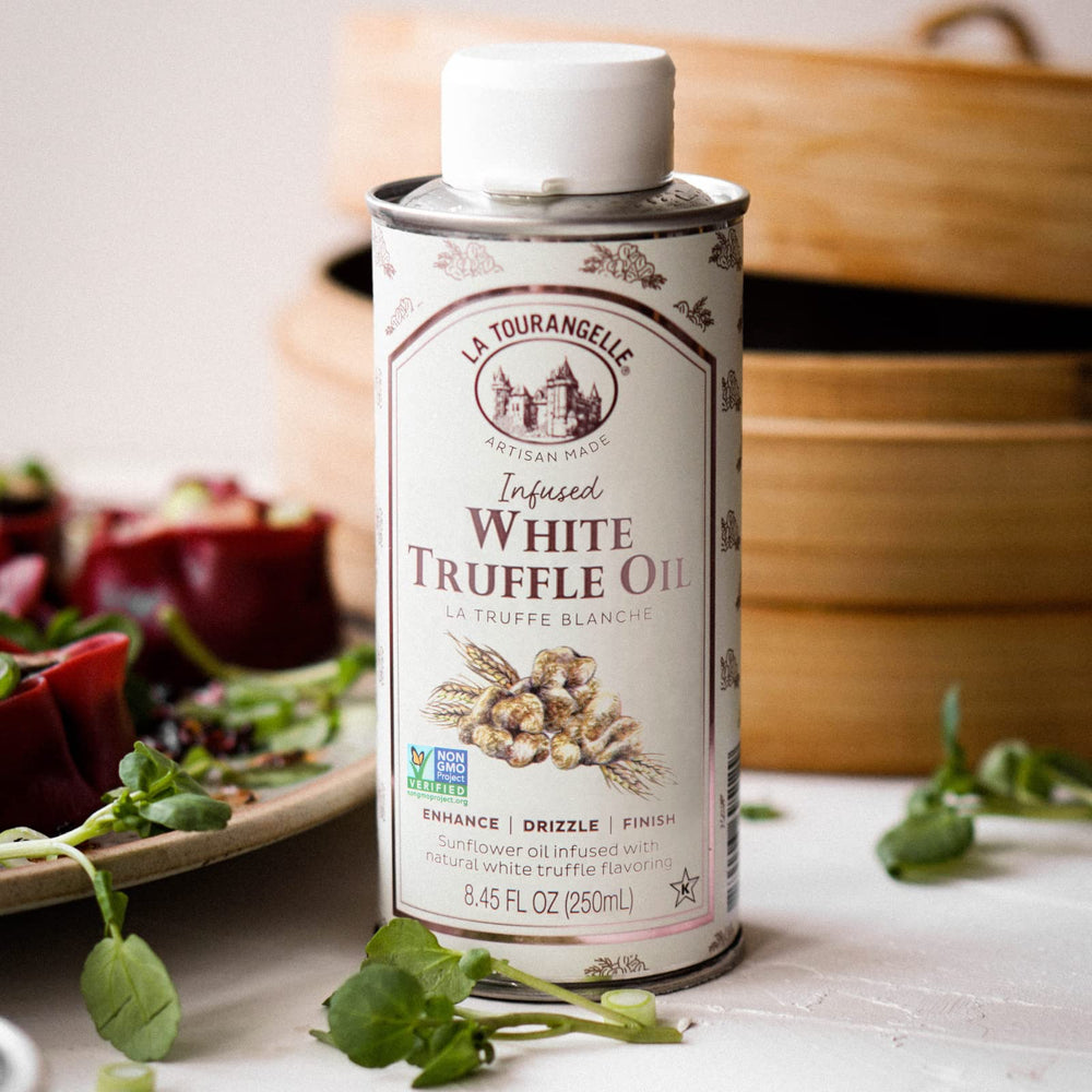 La Tourangelle White Truffle Oil enhances a comforting soup bowl.