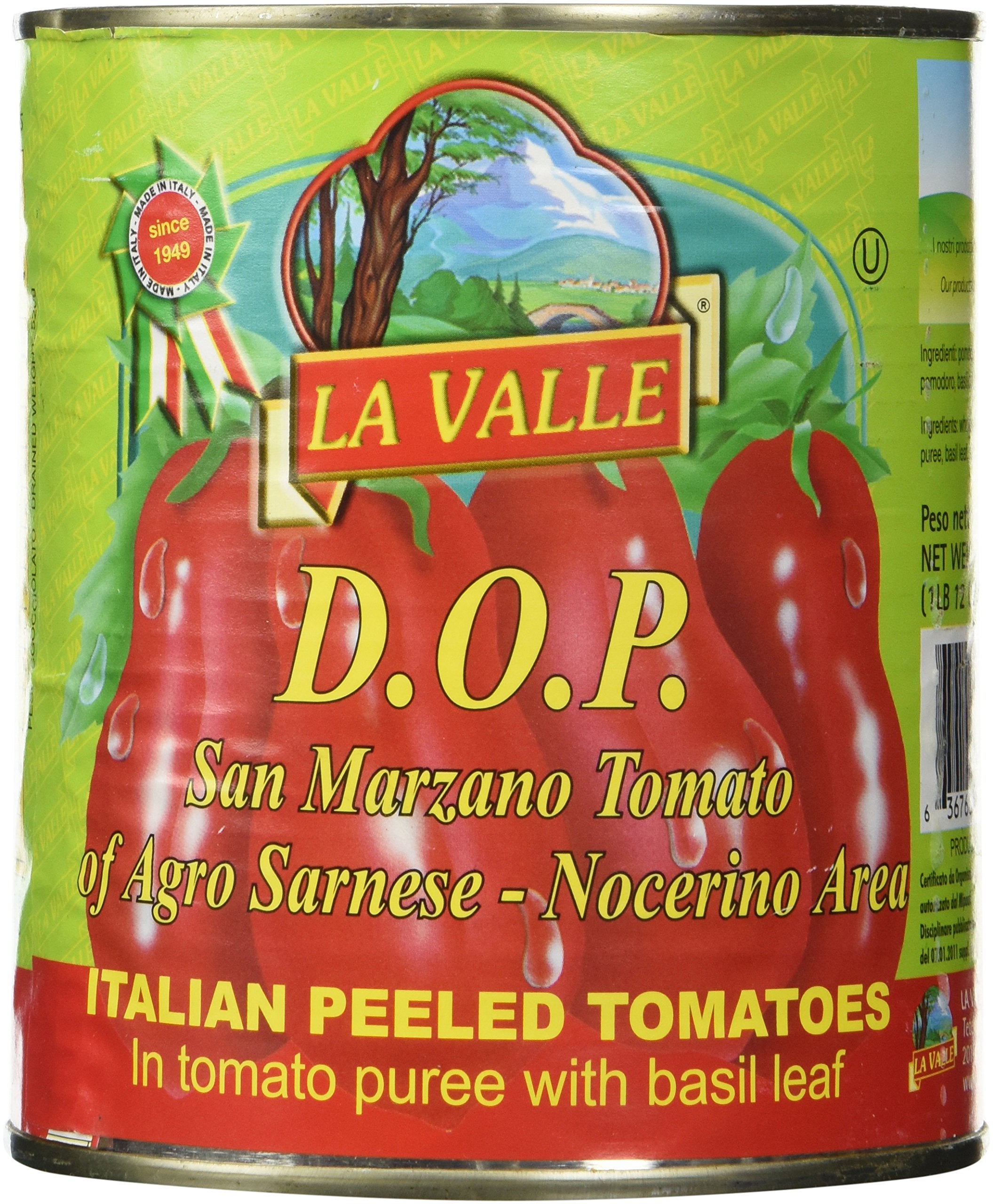 La Valle San Marzano DOP Tomatoes pack 5 front view, ideal for authentic Italian sauces.