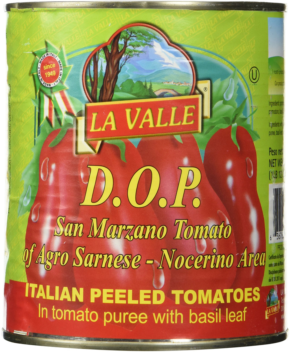 La Valle San Marzano DOP Tomatoes pack 5 front view, ideal for authentic Italian sauces.