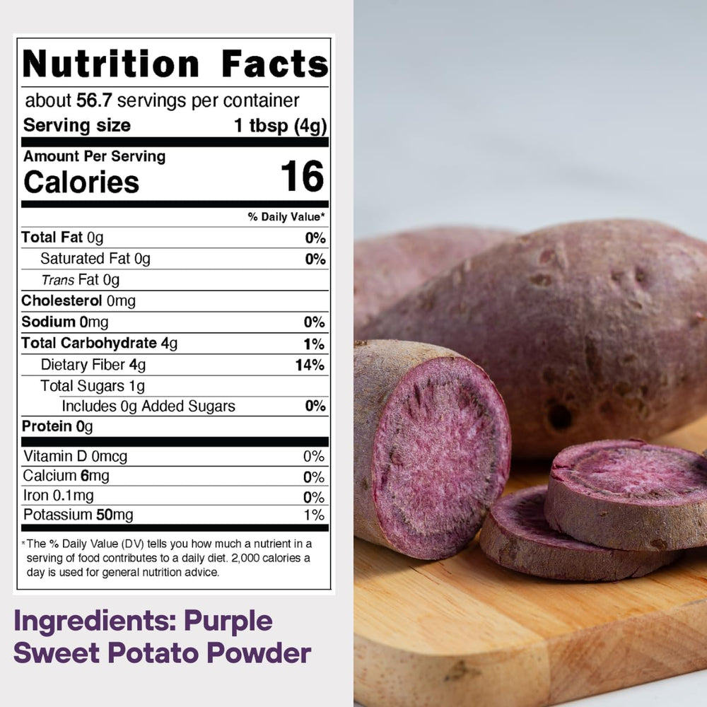 La Voie Foods powder scoop highlights one-ingredient ube for desserts.