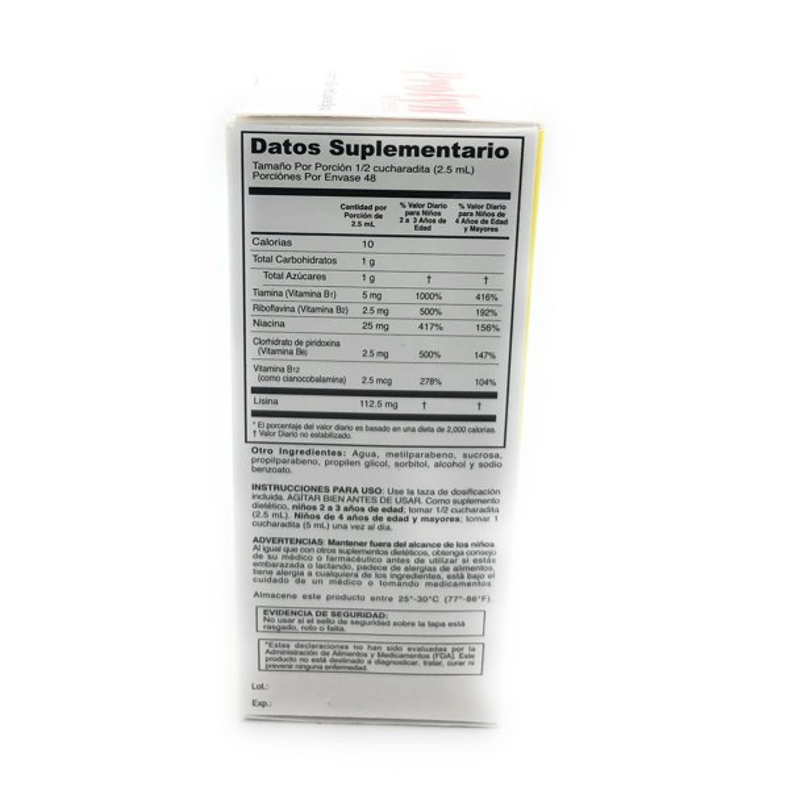 Prolyn Kids Syrup label highlights ingredients and kid-friendly flavor notes.