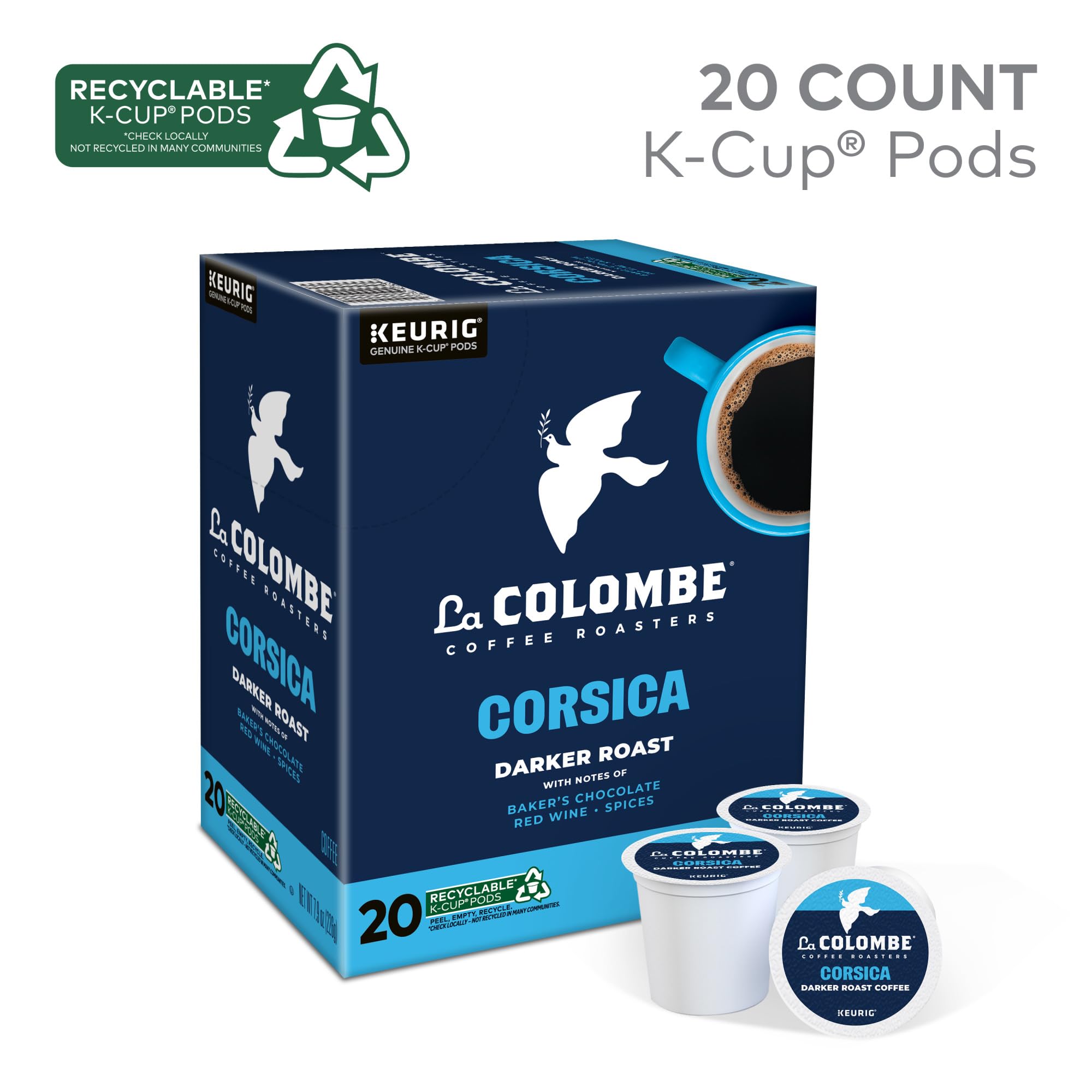 La Colombe Corsica dark roast pod on Keurig for fast mornings