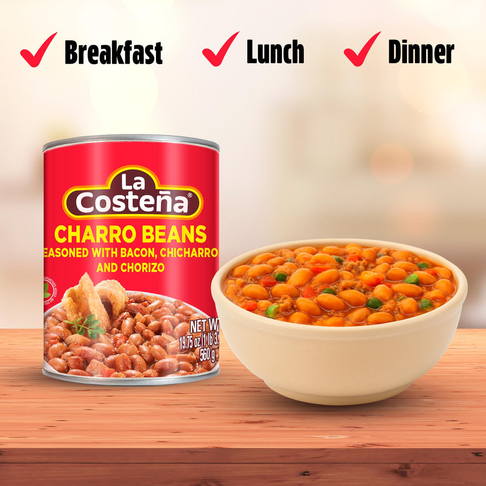 La Costeña Ranch-style beans in can for hearty sides.