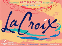 La Croix Grapefruit being poured into a glass for a crisp, zero-calorie, zero-sweetener moment.