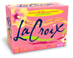 La Croix Hi-Biscus bottle pour reveals bright flavor and zero calories.