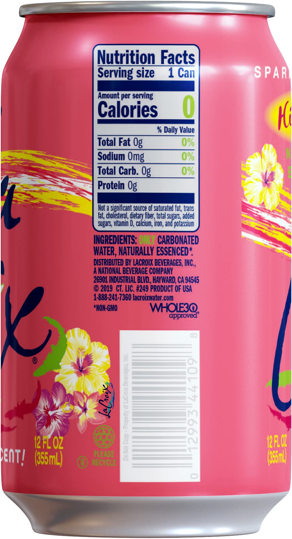 12-count box of La Croix Hi-Biscus for on-the-go hydration.