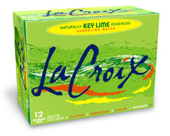 La Croix Key Lime bottle hero shows crisp, calorie-free flavor.