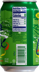 La Croix Key Lime can top view highlights refreshing bubbles and convenient 12-pack format.