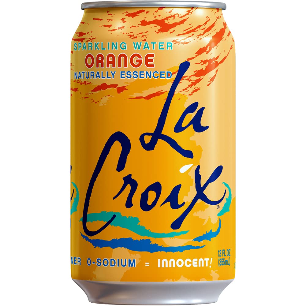 La Croix Orange pack of 8 cans ready for on-the-go hydration