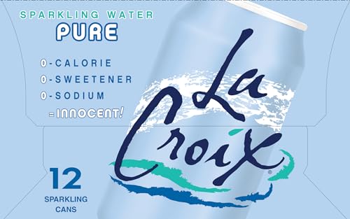 La Croix unopened can on counter emphasizes convenience.