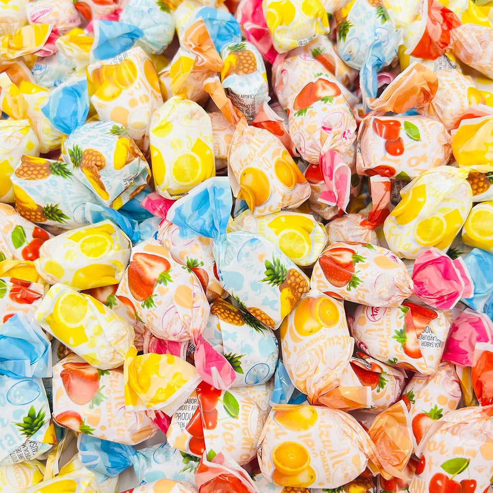 LAETAFOOD Arcor fruit-filled candy bag front view, ideal for gatherings and office treats